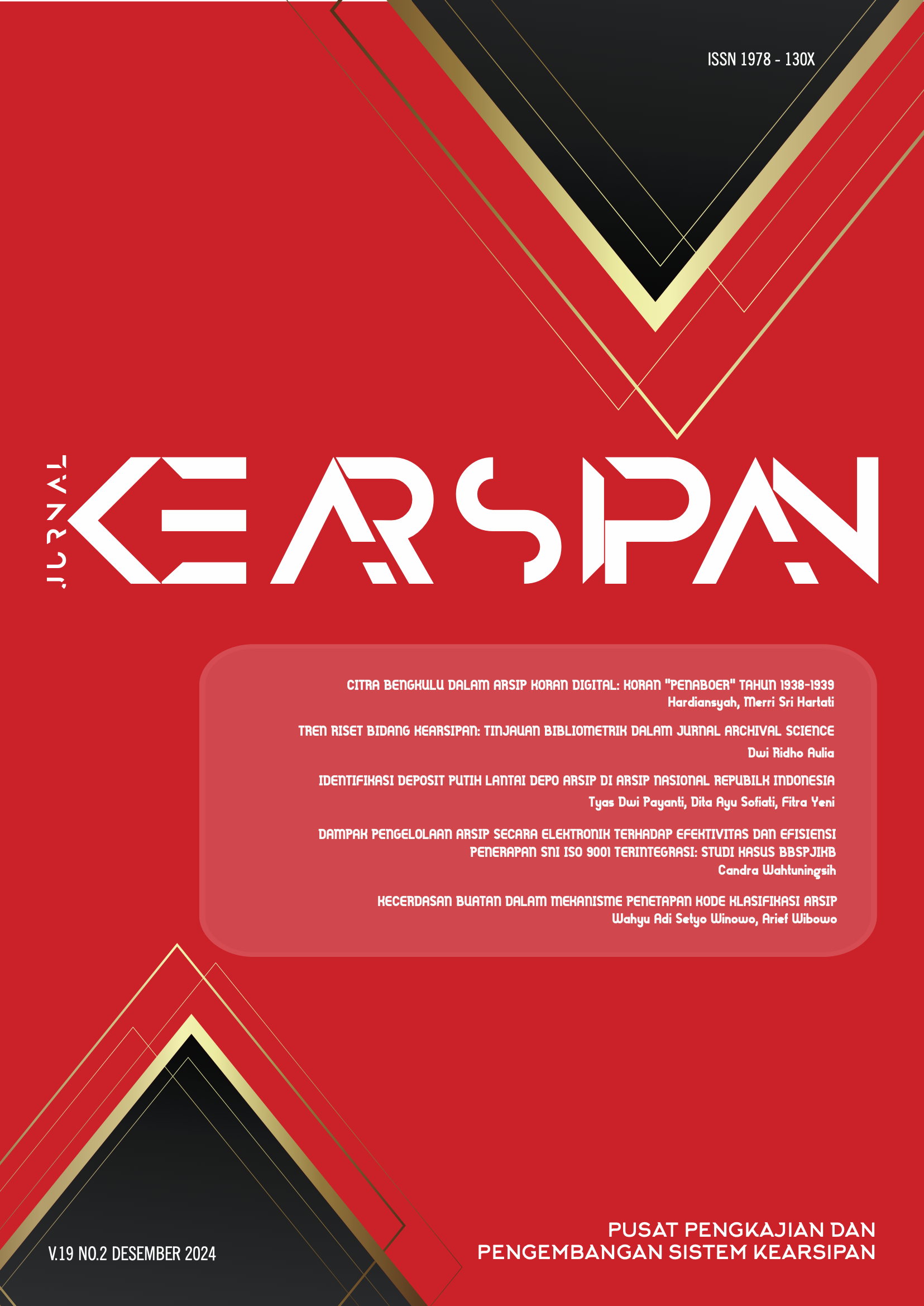 					View Vol. 19 No. 2 (2024): Jurnal Kearsipan
				